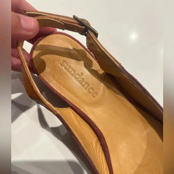 Sundance Minette Embroidered Leather Slingback 36 Boho Festival Bohemian Hippie - Picture 5 of 7